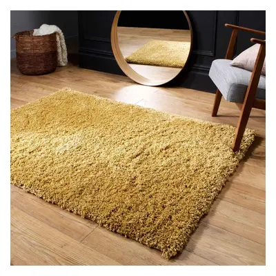 (Gold, x cm) Fluffy Plain SHAGGY Rugs Thick 5cm Shag Pile Small Big Large Living Room Rug Bedroo