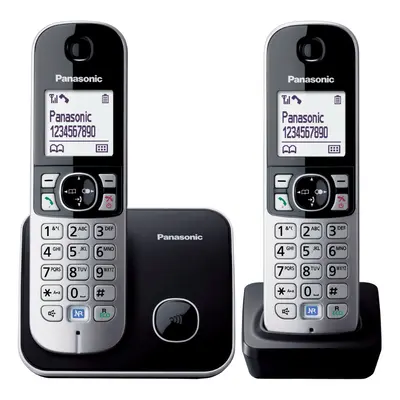 Panasonic KX-TG6812EB Twin DECT Cordless Telephone with LCD Display (2 Handsets)