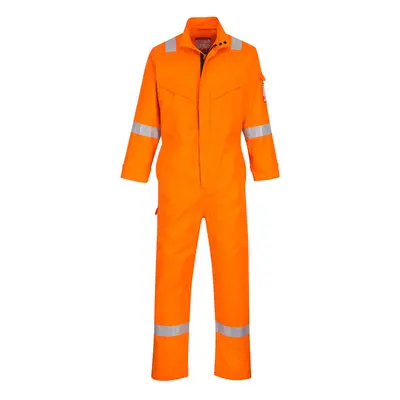 (S/R, Orange) Portwest Mens Bizflame Flame Resistant Work Overall/Coverall