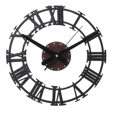 (Type B) 12'' Wall Decor Clock European Vintage Clock Large Roman Numerals Home Decor