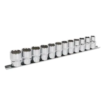 12 PACK Socket Set - 1/2" Metric Square Drive - Point WallDrive High Torque