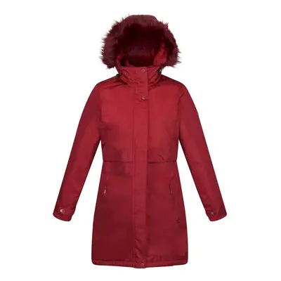 (8 UK, Cabernet) Regatta Womens/Ladies Lyanna Faux Fur Trim Parka