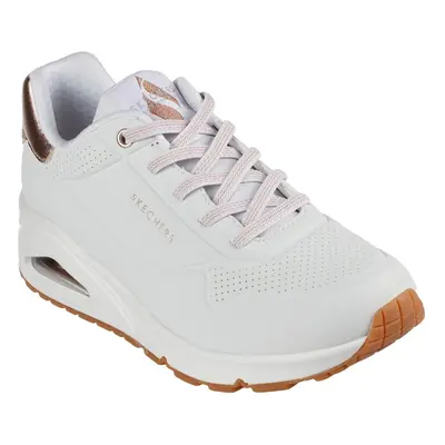 (6 UK, White) Skechers Womens/Ladies Uno Shimmer Away Trainers