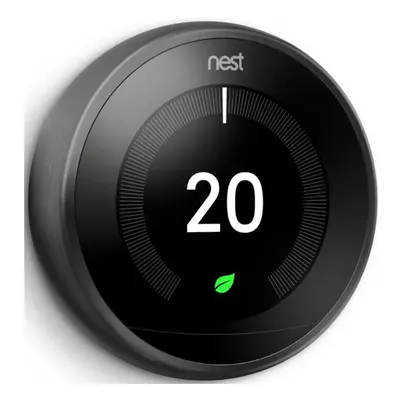 NEST Learning Thermostat - 3rd Generation, Black, Black