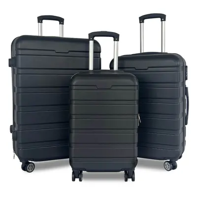 Oypla 20", 24", 28" 3pc Hard Shell ABS Luggage Suitcase Set with TSA Lock and Spinner Wheels