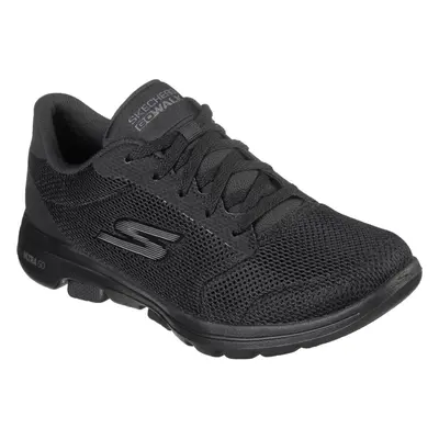 (3 (Adults')) Skechers gowalk lucky womens ladies trainers black