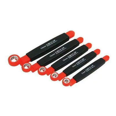 5pc VDE Electricians Insulated Ring Spanner Wrench Set 1000v (Neilsen CT3946)