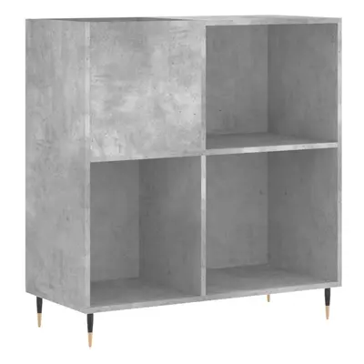 (concrete grey) vidaXL Record Cabinet Record Storage Cabinet Sideboard White Engineered Wood