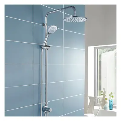 Winstead Round Exposed Multi Function Shower Set - Riser Rail Kit & Bath Shower Mixer Tap