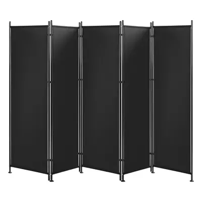 5 Panel Room Divider NARNI Black