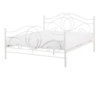 Bed Metal LYRA x cm (EU King Size) White