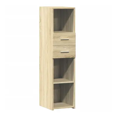 (sonoma oak) vidaXL Highboard Sideboard Cabinet Storage Cupboard Brown Oak Engineered Wood