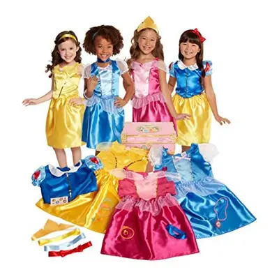 Disney Princess Dress Up Trunk, Piece Amazon Exclusive Trunk Includes Aurora, Belle, Cinderella 