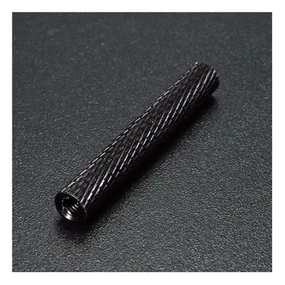 (Black) M3AS16 50Pcs M3 30mm Knurled Standoff Bolt Aluminum Alloy Anodized Spacer Multicolor