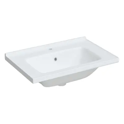 (71 x x 19.5 cm) vidaXL Bathroom Sink Toilet Basin Sink Wash Basin White Rectangular Ceramic