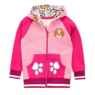 Hoodie | Skye Girls' Hoodies | Glitter Kids Hoody | Childrens Zip Up Jumper Pink Age to Years