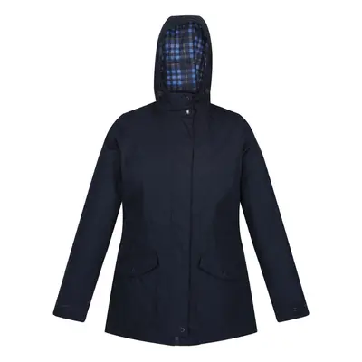 (10 UK, Navy Check) Regatta Womens/Ladies Brigida Waterproof Jacket