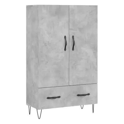 (concrete grey) vidaXL Highboard Sideboard Cupboard Side Cabinet Brown Oak Engineered Wood