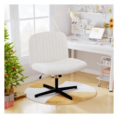 (Beige) Ergonomic Office Chair Without Armrests