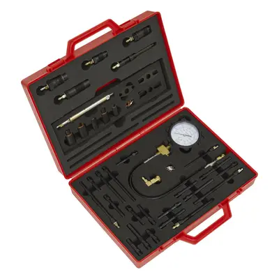 Diesel Engine Compression Test Kit - Glow Plugs & Injector Adaptors - Case