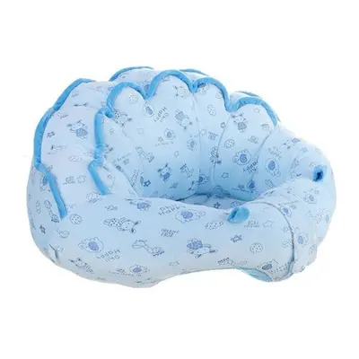 (Have been filled with Cotton(Blue)) Blue Pink Color Kids Baby Comfortable Support Seat Plush So