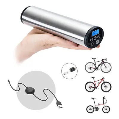 2 in 150PSI Hand-held USB Rechargeable Automatic Air Inflator for All Models Bike Pump