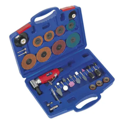 42 PACK - AIR Angle Die Grinding / Sanding Kit & Case - & 75mm Detail Pads