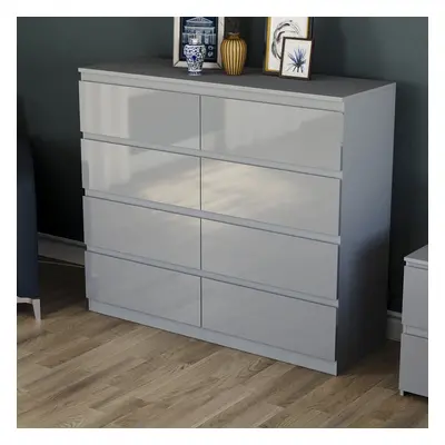 (Grey) Glinton Modern Drawer Chest Bedroom Home Storage