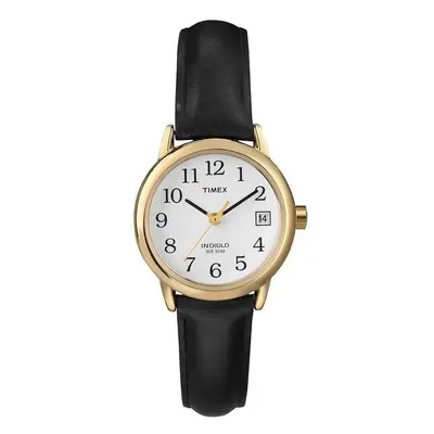 Timex Easy Reader Date Watch with Dial Analogue Display and Leather Strap