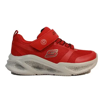 (9.5 (Children's)) S-Lights: Meteor-Lights | Red/Navy | Childrens Light Up Trainers