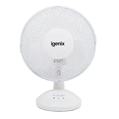 Igenix DF1210 Portable Fan, 12-Inch, W, White (Pack of 3)