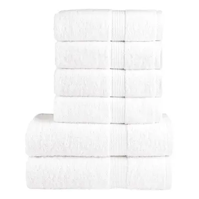 (white) vidaXL Premium Towel Set Piece Absorbent Shower Towel Bath Towels gsm