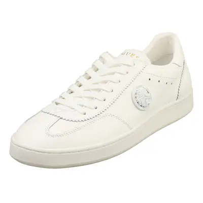 (10) Guess Fm7fanell12 Mens Casual Trainers in White