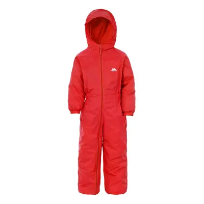 (2/3 Years, Signal Red) Trespass Kids Unisex Dripdrop Padded Waterproof Rain Suit