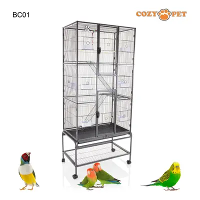 Bird Cage by Cozy Pet Budgie Finch Parrot NEW Large 175cm High with Stand BC01