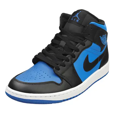 (10) Nike Air Jordan Mid Mens Fashion Trainers in Black Blue