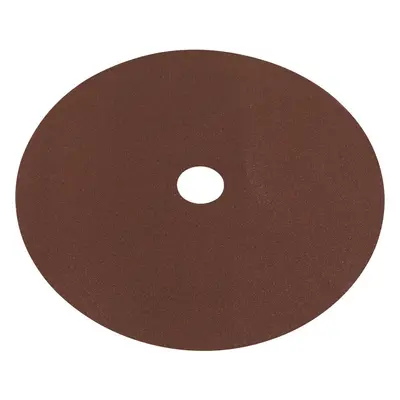 25 PACK 175mm Fibre Backed Sanding Discs - Grit Aluminium Oxide Round Sheet