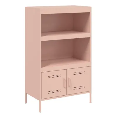 (pink) vidaXL Highboard Sideboard Storage Side Cabinet Home Storage Cupboard Steel