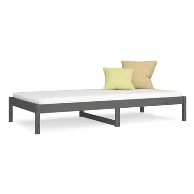 (grey, x cm) vidaXL Day Bed Guest Sofa Occasional Sofa Bed Daybed Couch Solid Wood Pine