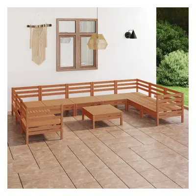 vidaXL Garden Lounge Set Patio Lounge Set Piece Honey Brown Solid Wood Pine