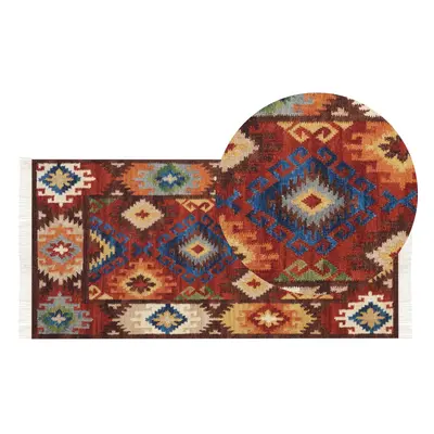 Wool Kilim Area Rug x cm Multicolour ZOVUNI