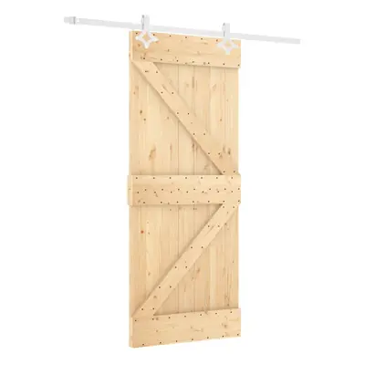 vidaXL Sliding Door with Hardware Set Interior Door Barn Door Solid Wood Pine