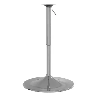 vidaXL Bar Table Base Adjustable Metal Replacement Bar Table Leg Chromed Steel