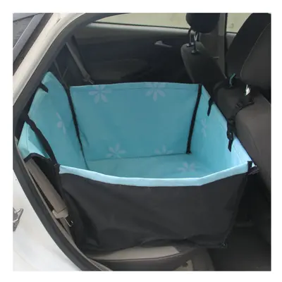 (Sky Blue, 60x35x53cM) Pet Car Seat Cover Carrying for Dogs Cats Mat Blanket Rear Back Hammock