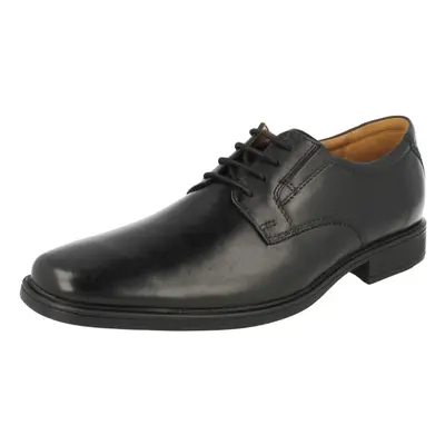 (UK 8, Black) Mens Clarks Formal Shoes Tilden Plain - G Fit