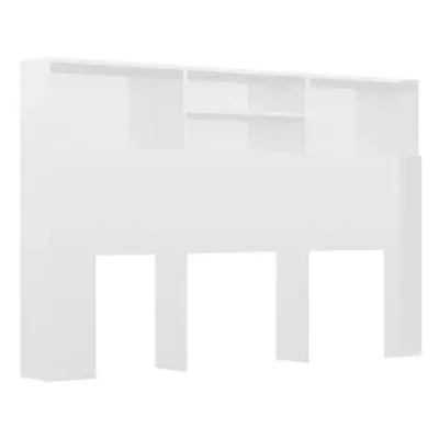 (high gloss white) vidaXL Headboard Cabinet Bedroom Bed Backboard Cabinet Furniture Multi Colour