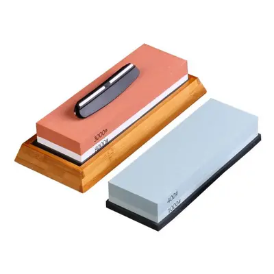 400/1000 3000/8000 Double-Sided Sharpening Stone Whetstone Cutter Holder Aid Swing with Non-Slip