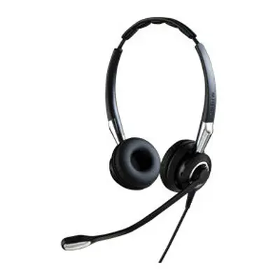 Jabra Biz II QD Duo NC Binaural Head-band Black, Silver headset