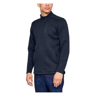 (S, Academy/Black) Under Armour Mens Storm Daytona Full Zip Sweater