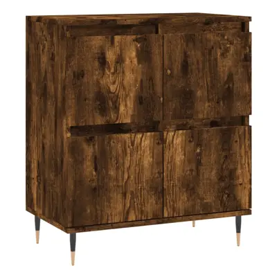 (smoked oak) vidaXL Sideboard Storage Side Cabinet Cupboard Grey Sonoma Engineered Wood